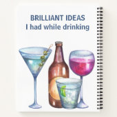Geweldige ideeën die ik had terwijl ik Drink Funny Notitieboek (Achterkant)