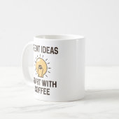 Geweldige ideeën koffie koffiemok (Voorkant links)