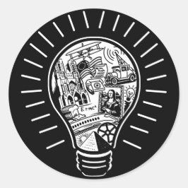 Geweldige ideeën ronde sticker