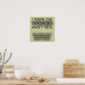 Geweldige ideeën Stemmen Poster Print Teken Humor (Keuken)