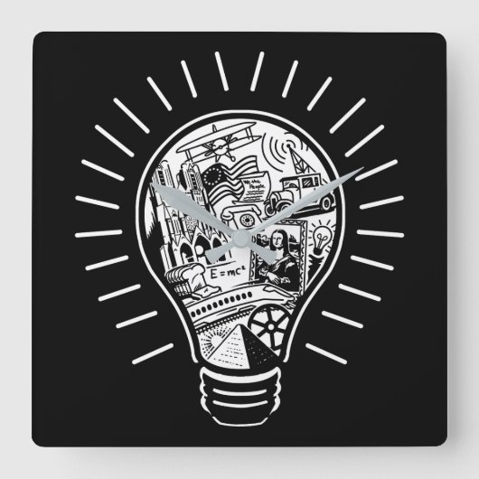 Geweldige ideeën vierkante klok (Voorkant)