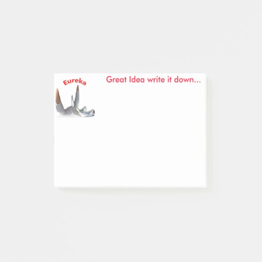 Geweldige ideeëngeheugens" post-it® notes (Voorkant)