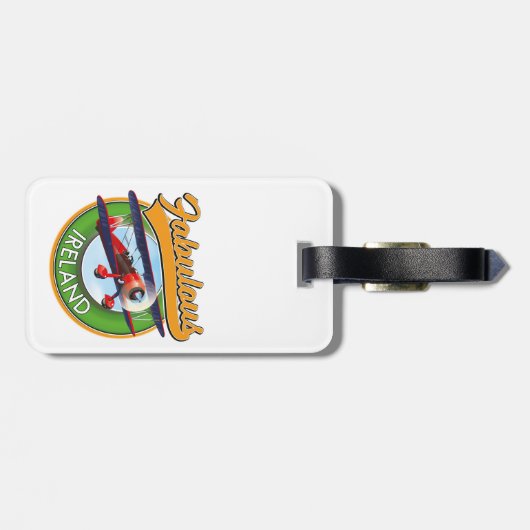 geweldige Ierse reispatch. Bagagelabel (Achterkant horizontaal)