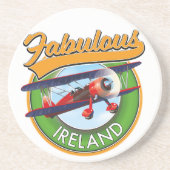 geweldige Ierse reispatch. Zandsteen Onderzetter (Voorkant)