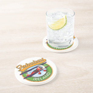 geweldige Ierse reispatch. Zandsteen Onderzetter