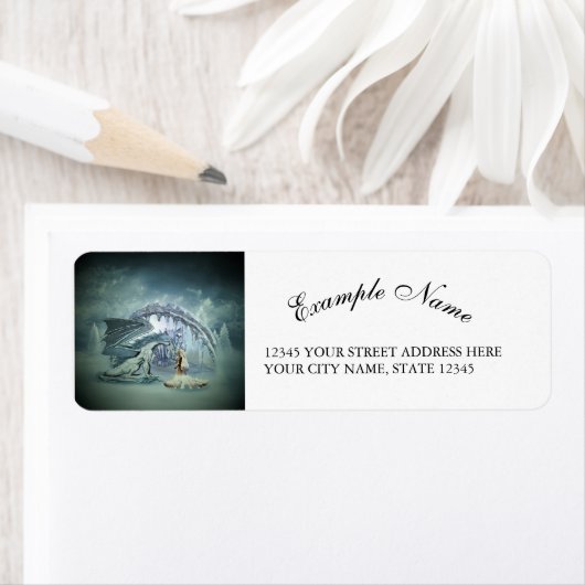 Geweldige ijsdraak etiket (Insitu)