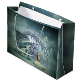 Geweldige ijsdraak groot cadeauzakje (Voorkant Gekanteld)