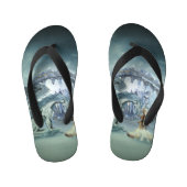 Geweldige ijsdraak kinder teenslippers (Voetbed)