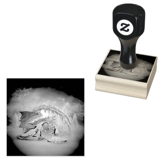 Geweldige ijsdraak rubberstempel (Gestempeld)