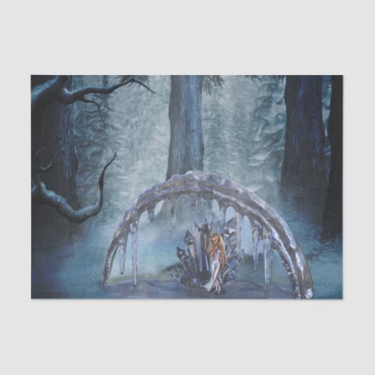 Geweldige ijsfee in de nacht tissuepapier (Voorkant)