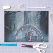 Geweldige ijsfee in de nacht tissuepapier (Craft)