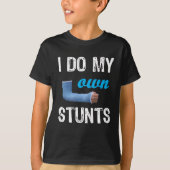 Geweldige ik doe mijn eigen stunts Gift design voo T-shirt (Voorkant)