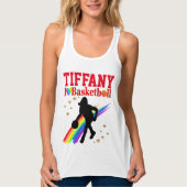 GEWELDIGE IK HOU VAN BASKETBAL GEPERSONALISEERDE T TANKTOP (Voorkant)