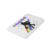 GEWELDIGE IK HOU VAN BASKETBALDESIGN BADMAT (Gekanteld)