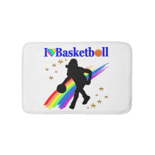 GEWELDIGE IK HOU VAN BASKETBALDESIGN BADMAT