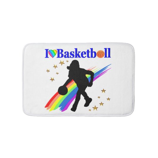 GEWELDIGE IK HOU VAN BASKETBALDESIGN BADMAT (Voorkant)