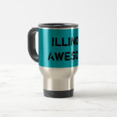 Geweldige Illinois Quote Travel Mug Reisbeker (Voorkant links)