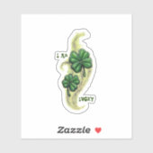 Geweldige illustratie met geluk sticker (Vel)