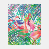Geweldige illustratie van de flamingo-waterverf. A Fleece Deken (Voorkant)
