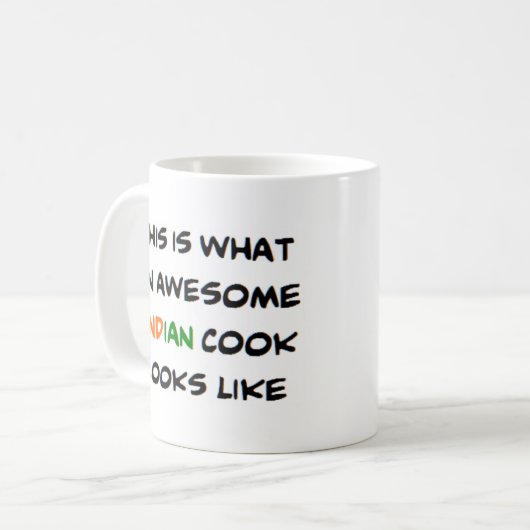 geweldige indiaanse kok koffiemok (Voorkant links)