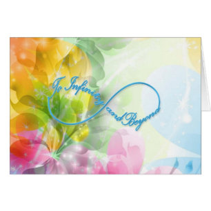 Geweldige Infinity symbool "To infinity and more"