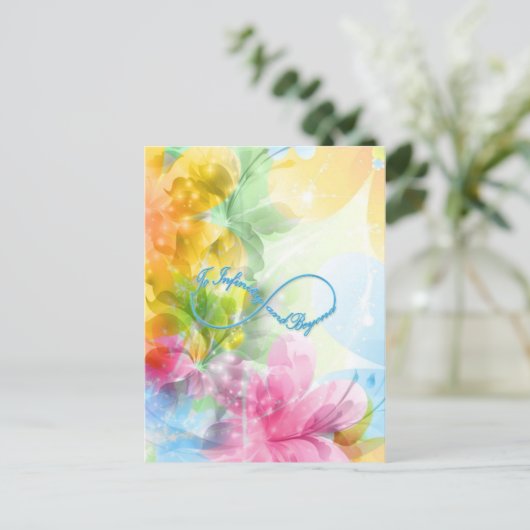 Geweldige Infinity symbool "To infinity and more" Briefkaart (Staand voorkant)