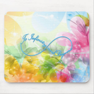 Geweldige Infinity symbool "To infinity and more" Muismat