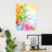 Geweldige Infinity symbool "To infinity and more" Poster (Thuiskantoor)