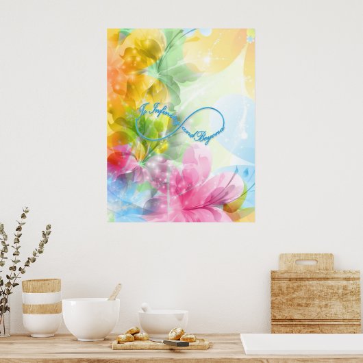 Geweldige Infinity symbool "To infinity and more" Poster (Keuken)