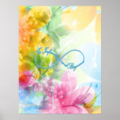Geweldige Infinity symbool "To infinity and more" Poster (Voorkant)