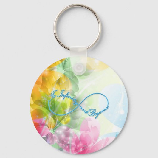 Geweldige Infinity symbool "To infinity and more" Sleutelhanger (Voorkant)