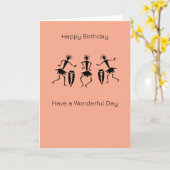 Geweldige Inspirerend dansverjaardag Kaart (Gele Bloem)