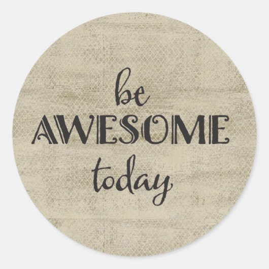 Geweldige Inspirerend Ronde Sticker (Voorkant)