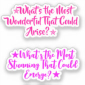 Geweldige Inspirerende Citaten | Positieve Meid Sticker (Voorkant)