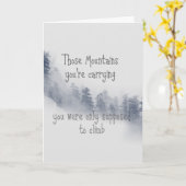 Geweldige Inspirerende Quote voor Moeilijke Tijden Kaart (Gele Bloem)