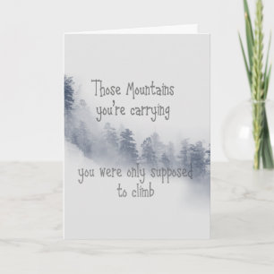 Geweldige Inspirerende Quote voor Moeilijke Tijden Kaart