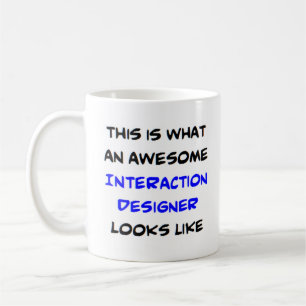 geweldige interactieontwerper koffiemok