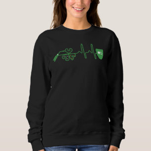 Geweldige Irish Welder St Patrick's Day Heartbeat  Trui