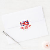 Geweldige Italiaans Job Union Jack Ronde Sticker (Envelop)
