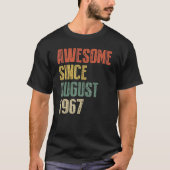 Geweldige jaar sinds augustus 1967 t-shirt (Voorkant)