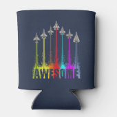 Geweldige jachtvliegtuigen blikjeskoeler (Achterkant)