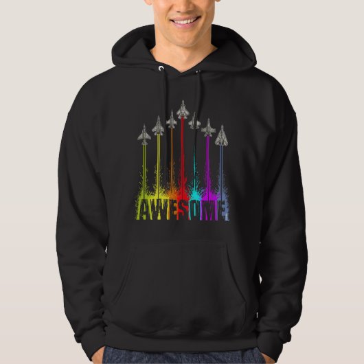 Geweldige jachtvliegtuigen hoodie (Voorkant)