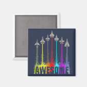 Geweldige jachtvliegtuigen magneet (Voorkant / Achterkant)