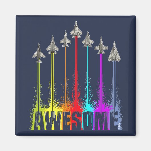 Geweldige jachtvliegtuigen magneet (Voorkant)