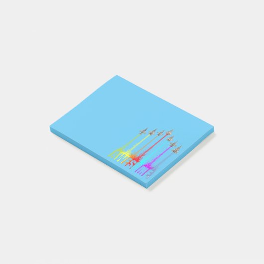 Geweldige jachtvliegtuigen post-it® notes (Schuin)