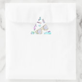 Geweldige jaren tachtig Kleurboek Patroon Sticker (Tas)