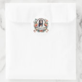Geweldige Jezus Pasen religieus Ronde Sticker (Tas)