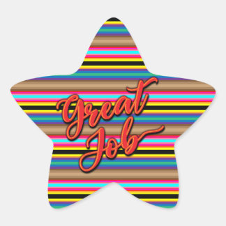 Geweldige Job Multi Lined Sticker
