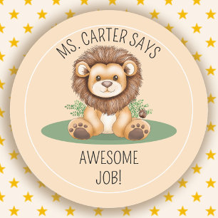 GEWELDIGE JOB School Leraar Student Reward Sticker