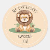 GEWELDIGE JOB School Leraar Student Reward Sticker (Voorkant)